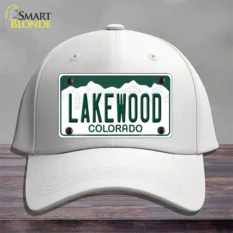 Lakewood Colorado Novelty License Plate Hat Cotton / White