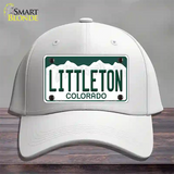 Littleton Colorado Novelty License Plate Hat Cotton / White