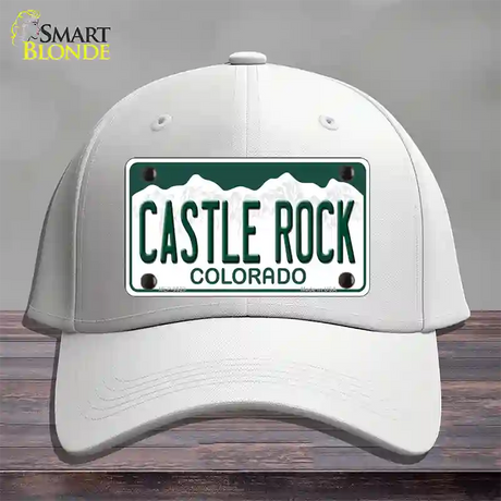 Castle Rock Colorado Novelty License Plate Hat Cotton / White