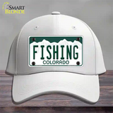 Fishing Colorado Novelty License Plate Hat Cotton / White