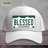 Blessed Colorado Novelty License Plate Hat Cotton / White