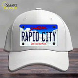 Rapid City South Dakota Novelty License Plate Hat Cotton / White