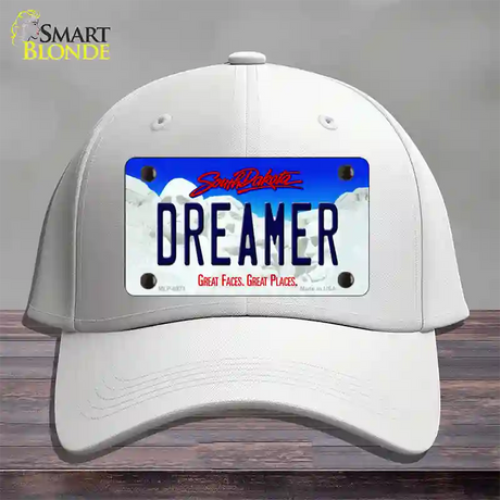 Dreamer South Dakota Novelty License Plate Hat Cotton / White