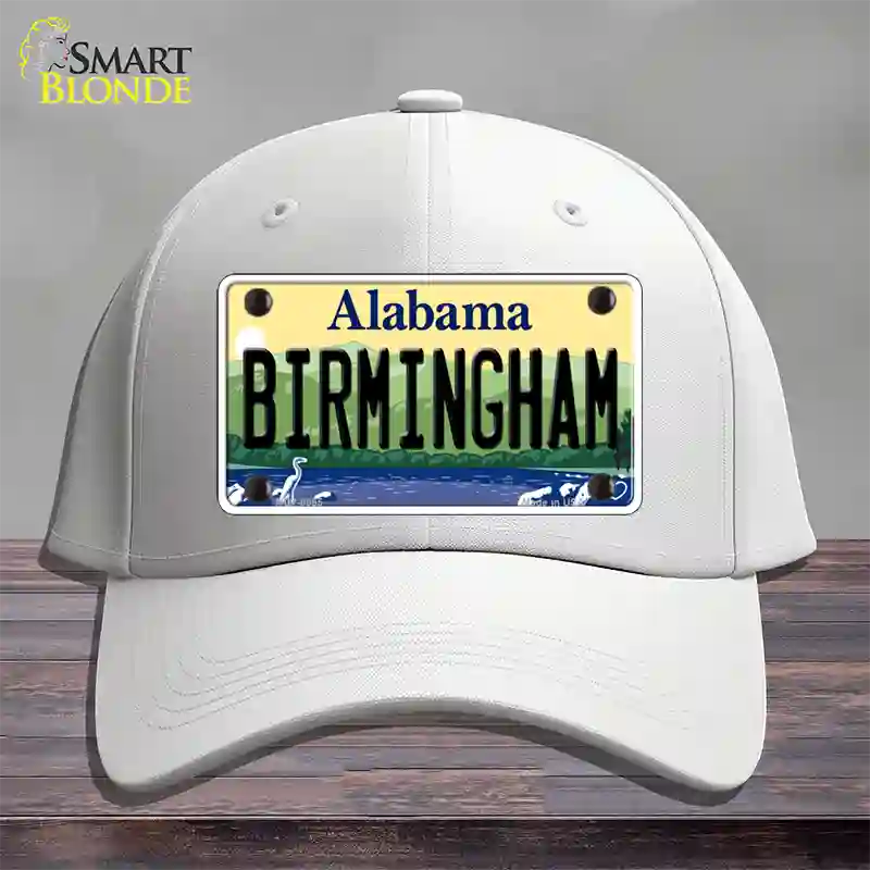 Birmingham Alabama Novelty License Plate Hat Cotton / White