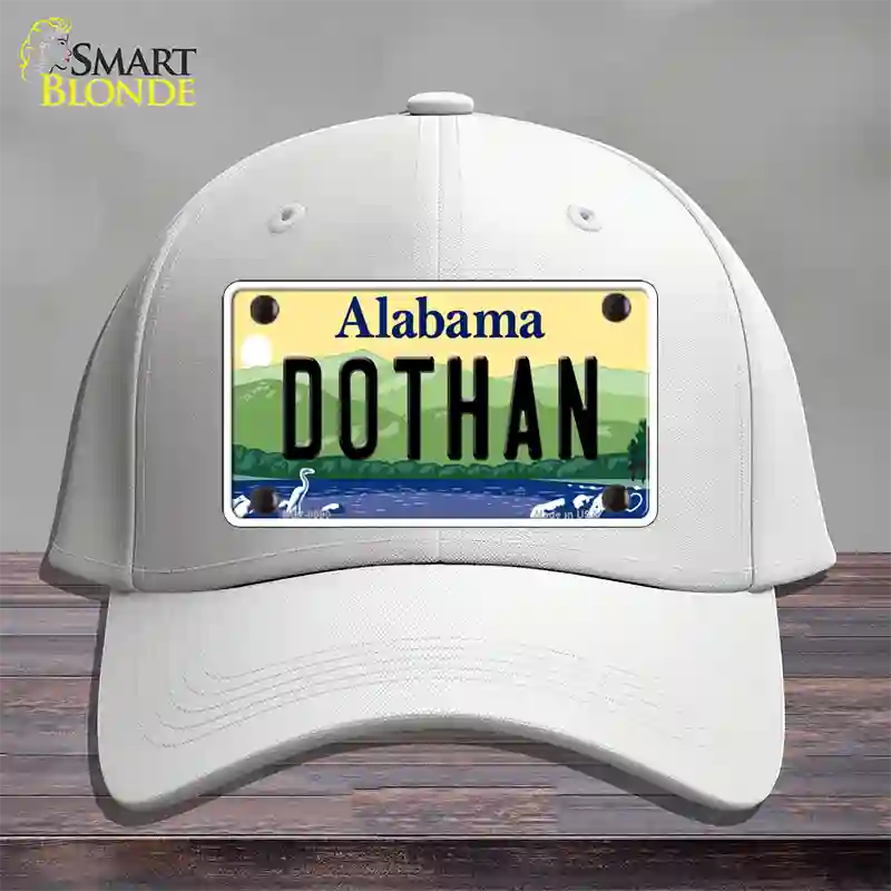 Dothan Alabama Novelty License Plate Hat Cotton / White