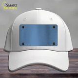 Light Blue Metallic Solid Novelty License Plate Hat Cotton / White