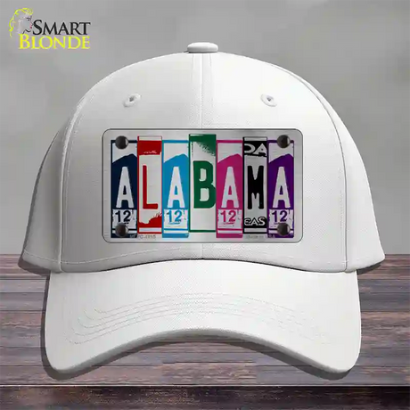 Alabama License Plate Art Novelty License Plate Hat Cotton / White