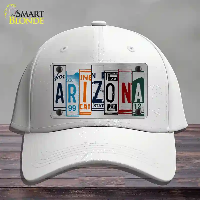 Arizona License Plate Art Novelty License Plate Hat Cotton / White