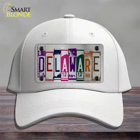 Delaware License Plate Art Novelty License Plate Hat Cotton / White