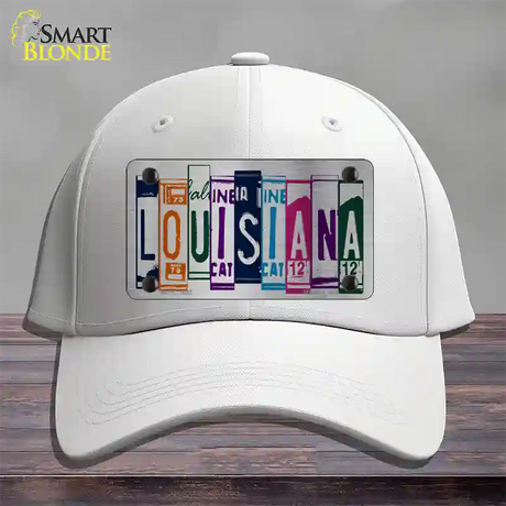 Louisiana License Plate Art Novelty License Plate Hat Cotton / White