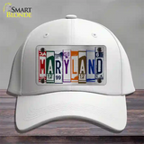 Maryland License Plate Art Novelty License Plate Hat Cotton / White