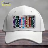 Massachusetts License Plate Art Novelty License Plate Hat Cotton / White