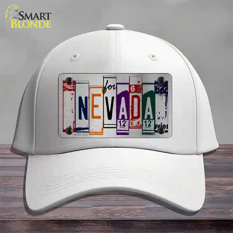 Nevada License Plate Art Novelty License Plate Hat Cotton / White