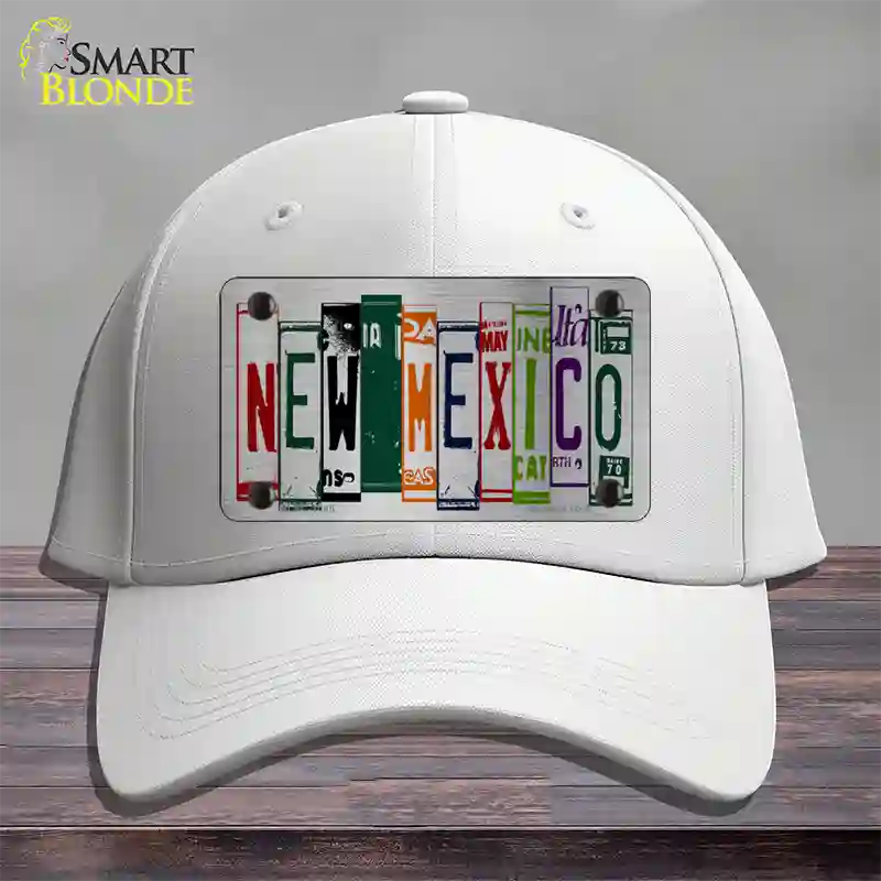 New Mexico License Plate Art Novelty License Plate Hat Cotton / White