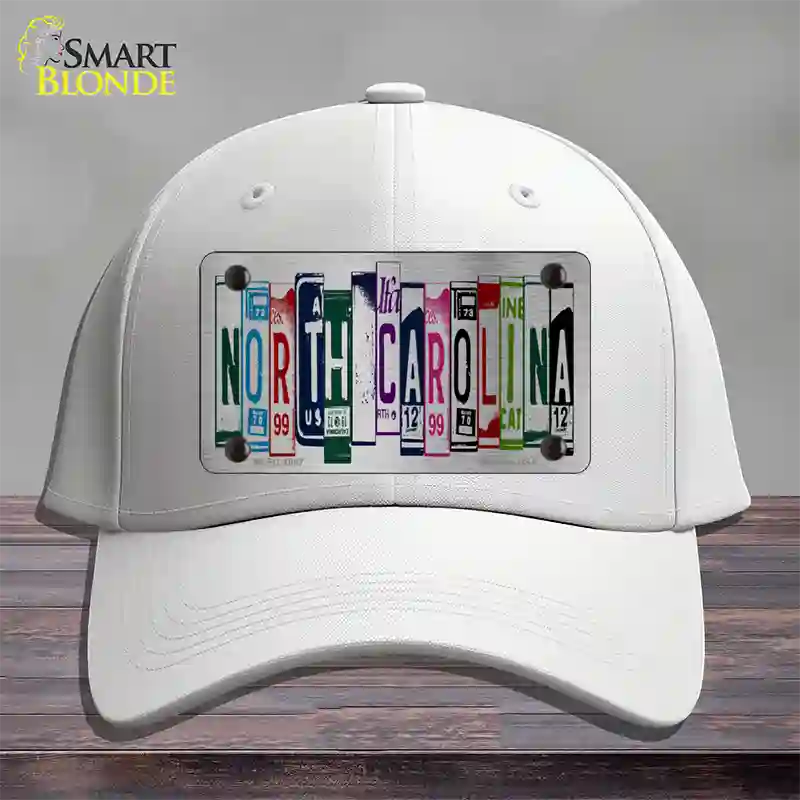 North Carolina License Plate Art Novelty License Plate Hat Cotton / White