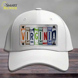 Virginia License Plate Art Novelty License Plate Hat Cotton / White