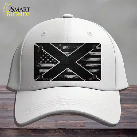 Alabama Carbon Fiber Novelty License Plate Hat Cotton / White