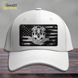 Connecticut Carbon Fiber Novelty License Plate Hat Cotton / White