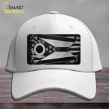 Ohio Carbon Fiber Novelty License Plate Hat Cotton / White