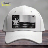 Texas Carbon Fiber Novelty License Plate Hat Cotton / White