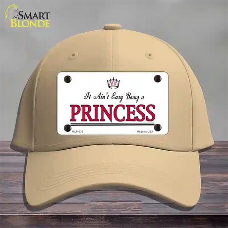 Easy Being A Princess Novelty License Plate Hat Cotton / Khaki