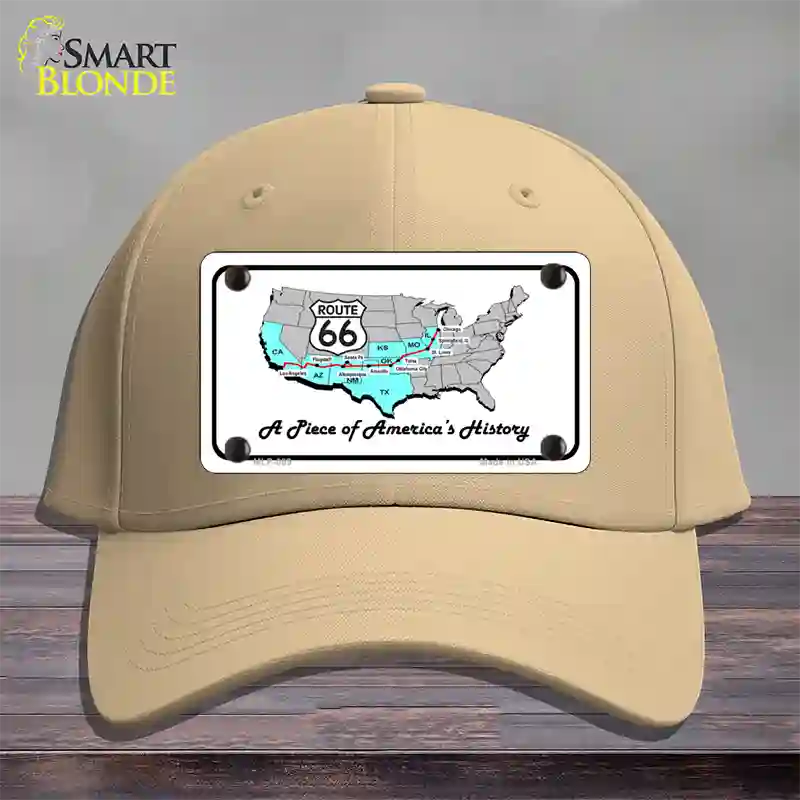 A Piece Of History Novelty License Plate Hat Cotton / Khaki