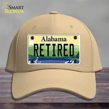 Retired Alabama Novelty License Plate Hat Cotton / Khaki