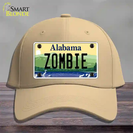 Zombie Alabama Novelty License Plate Hat Cotton / Khaki