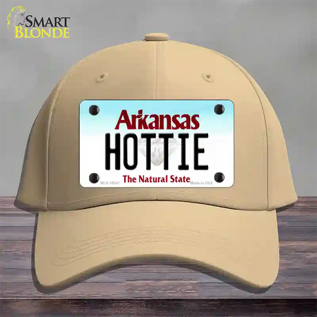 Hottie Arkansas Novelty License Plate Hat Cotton / Khaki