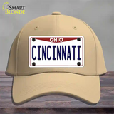 Cincinnati Ohio Novelty License Plate Hat Cotton / Khaki