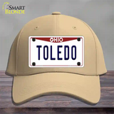 Toledo Ohio Novelty License Plate Hat Cotton / Khaki