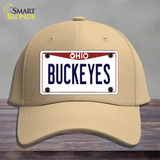 Buckeyes Ohio Novelty License Plate Hat Cotton / Khaki