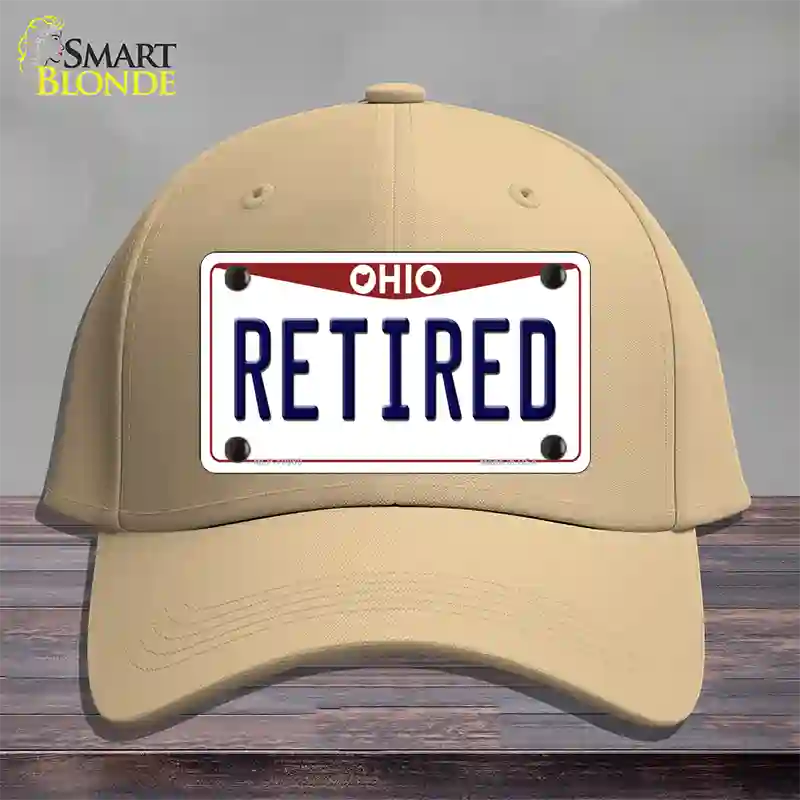 Retired Ohio Novelty License Plate Hat Cotton / Khaki