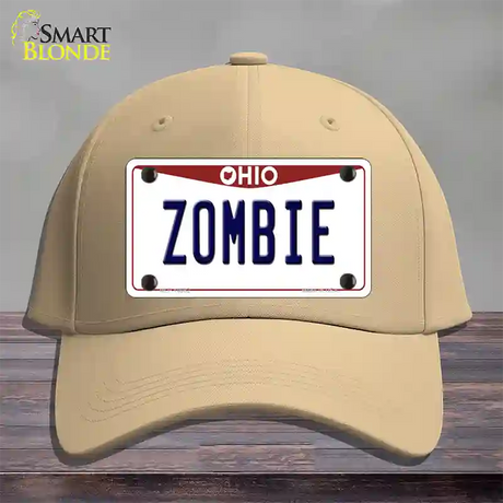 Zombie Ohio Novelty License Plate Hat Cotton / Khaki