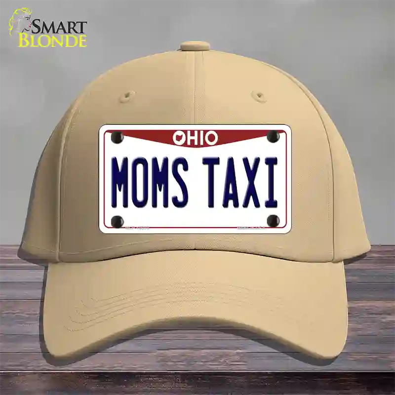 Moms Taxi Ohio Novelty License Plate Hat Cotton / Khaki