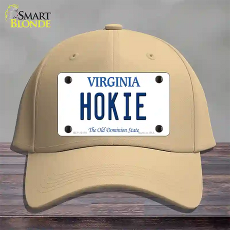 Hokie Virginia Novelty License Plate Hat Cotton / Khaki