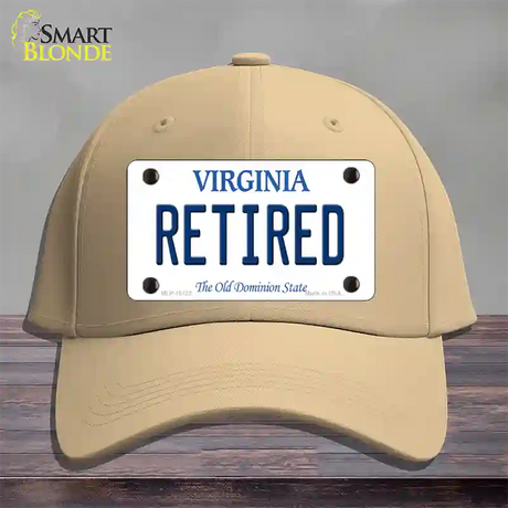 Retired Virginia Novelty License Plate Hat Cotton / Khaki