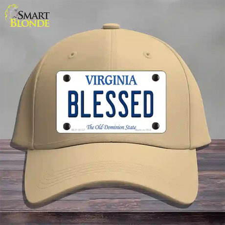 Blessed Virginia Novelty License Plate Hat Cotton / Khaki