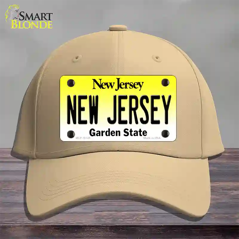 New Jersey Garden State Novelty License Plate Hat Cotton / Khaki