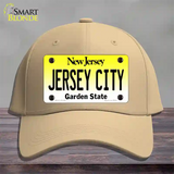 Jersey City New Jersey Novelty License Plate Hat Cotton / Khaki