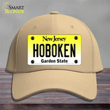 Hoboken New Jersey Novelty License Plate Hat Cotton / Khaki