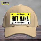 Hot Mama New Jersey Novelty License Plate Hat Cotton / Khaki