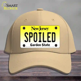 Spoiled New Jersey Novelty License Plate Hat Cotton / Khaki