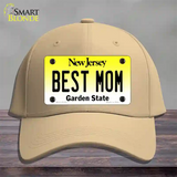 Best Mom New Jersey Novelty License Plate Hat Cotton / Khaki