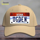 Ogden Utah Novelty License Plate Hat Cotton / Khaki