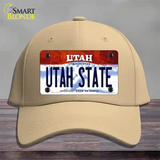 Utah State Utah Novelty License Plate Hat Cotton / Khaki