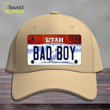 Bad Boy Utah Novelty License Plate Hat Cotton / Khaki