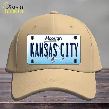 Kansas City Missouri Novelty License Plate Hat Cotton / Khaki