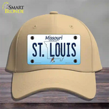 St Louis Missouri Novelty License Plate Hat Cotton / Khaki