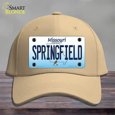 Springfield Missouri Novelty License Plate Hat Cotton / Khaki